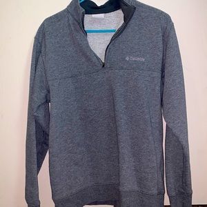 Grey Columbia quarter zip sweater